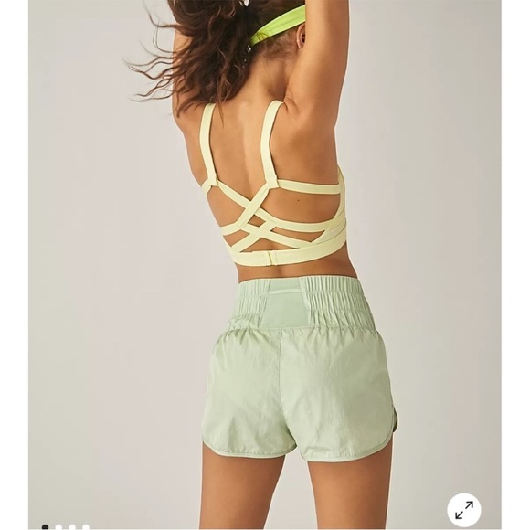 FP movement women's the way home light green sports shorts size M - Picture 14 of 15